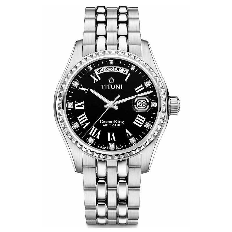 TITONI 瑞士梅花錶 - COSMO_SER. 宇宙系列 - 797 S-540 - 40mm