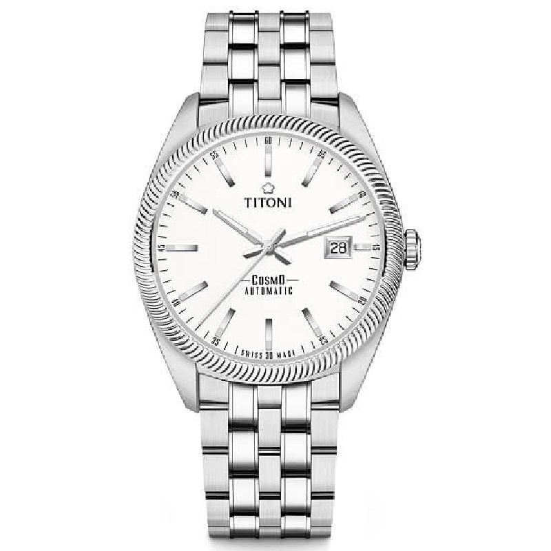 TITONI 瑞士梅花錶 - COSMO_SER. 宇宙系列 - 878 S-606 - 41mm