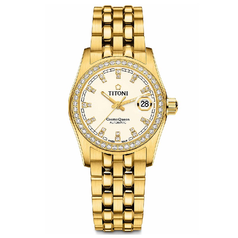 TITONI 瑞士梅花錶 - COSMO_SER. 宇宙系列 - 729 G-DB-541 - 27mm