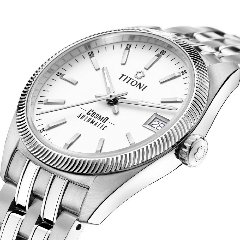 TITONI 瑞士梅花錶 - COSMO_SER. 宇宙系列 - 828 S-606 - 33.5mm