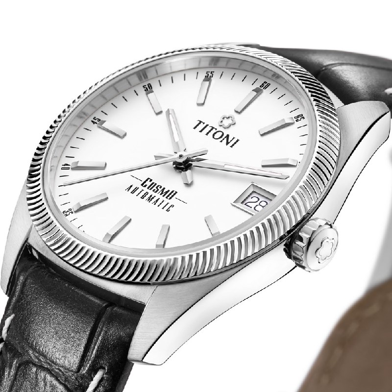 TITONI 瑞士梅花錶 - COSMO_SER. 宇宙系列 - 828 S-ST-606 - 33.5mm