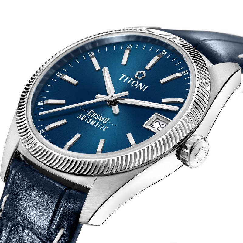 TITONI 瑞士梅花錶 - COSMO_SER. 宇宙系列 - 828 S-ST-612 - 33.5mm