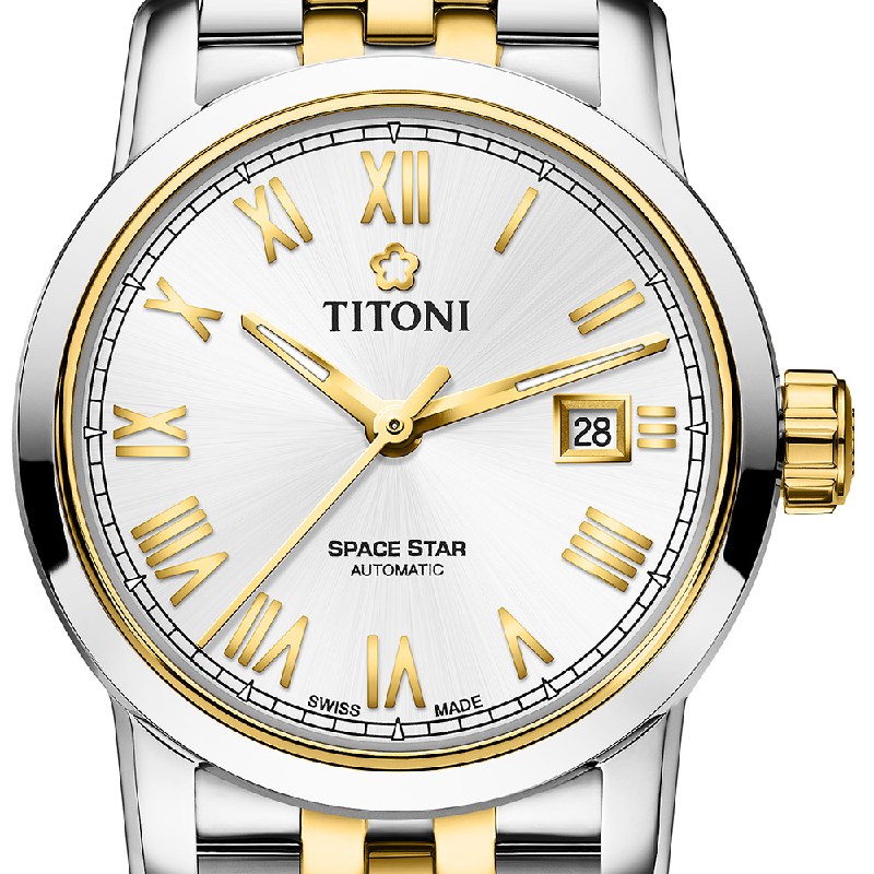 TITONI 瑞士梅花錶 - SPACE_STAR 天星系列 - 23538 SY-561 - 28mm