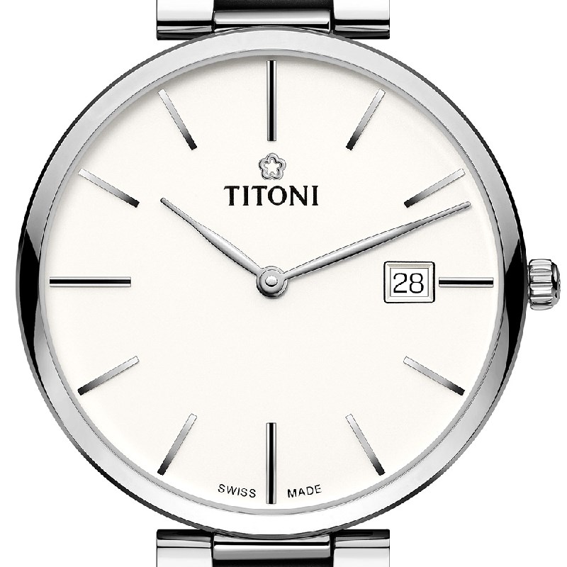 TITONI 瑞士梅花錶 - SLENDERLINE 纖薄系列 - 82718 S-606 - 39mm