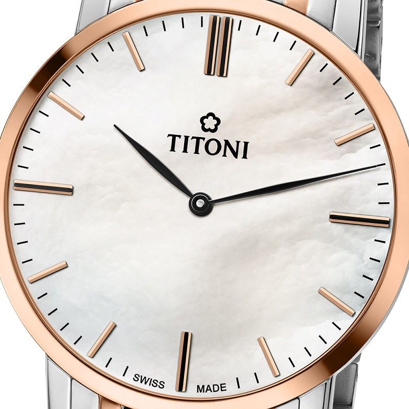 TITONI 瑞士梅花錶 - SLENDERLINE 纖薄系列 - TQ 52918 SRG-587 - 38mm