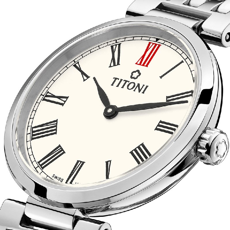 TITONI 瑞士梅花錶 - SLENDERLINE 纖薄系列 - TQ 42718 S-608 - 25.5mm