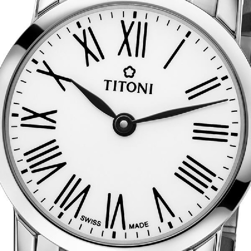 TITONI 瑞士梅花錶 - SLENDERLINE 纖薄系列 - TQ 42918 S-584 - 24.5mm