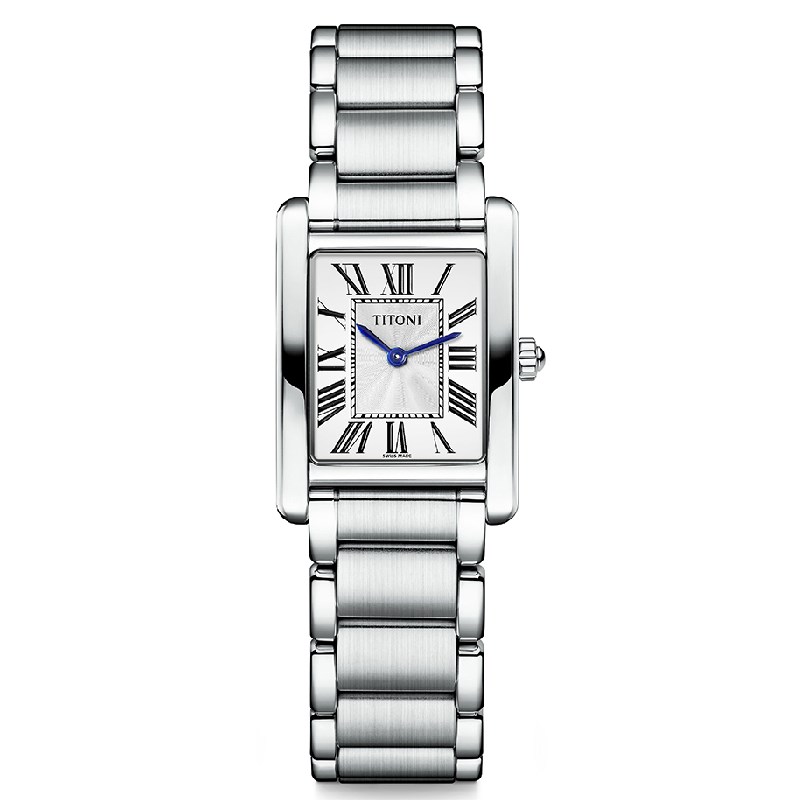 TITONI 瑞士梅花錶 - MADEMOISELLE 優雅伊人系列 - TQ 42924 S-730 - 22.80mmx22.00mm