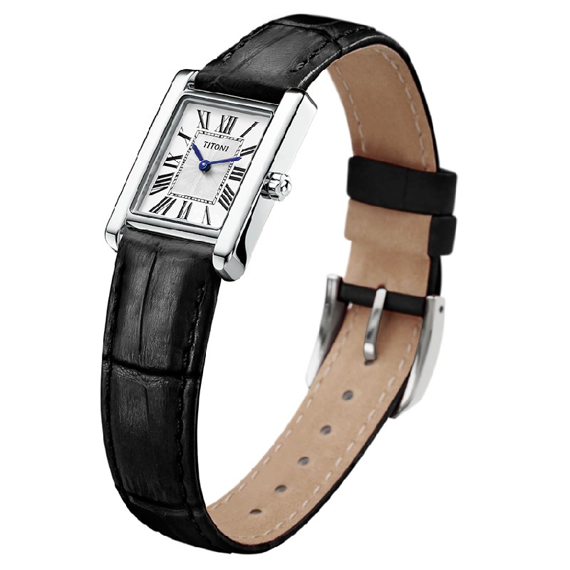 TITONI 瑞士梅花錶 - MADEMOISELLE 優雅伊人系列 - TQ42924S-STB-730 - 22.80mmx22.00mm
