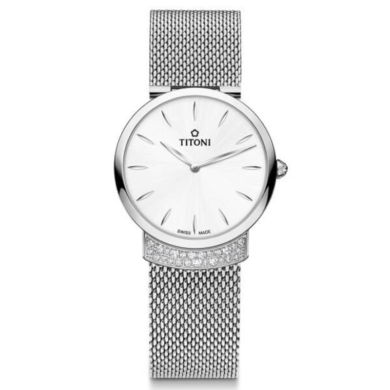 TITONI 瑞士梅花錶 - MADEMOISELLE 優雅伊人系列 - TQ 42912 S-590 - 32mm