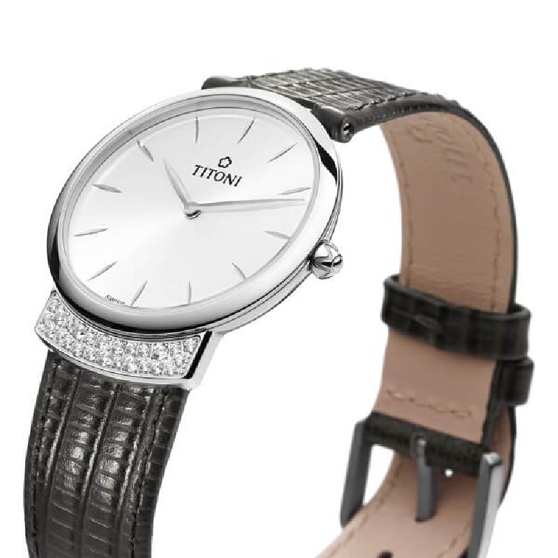 TITONI 瑞士梅花錶 - MADEMOISELLE 優雅伊人系列 - TQ 42912 S-ST-590 - 32mm