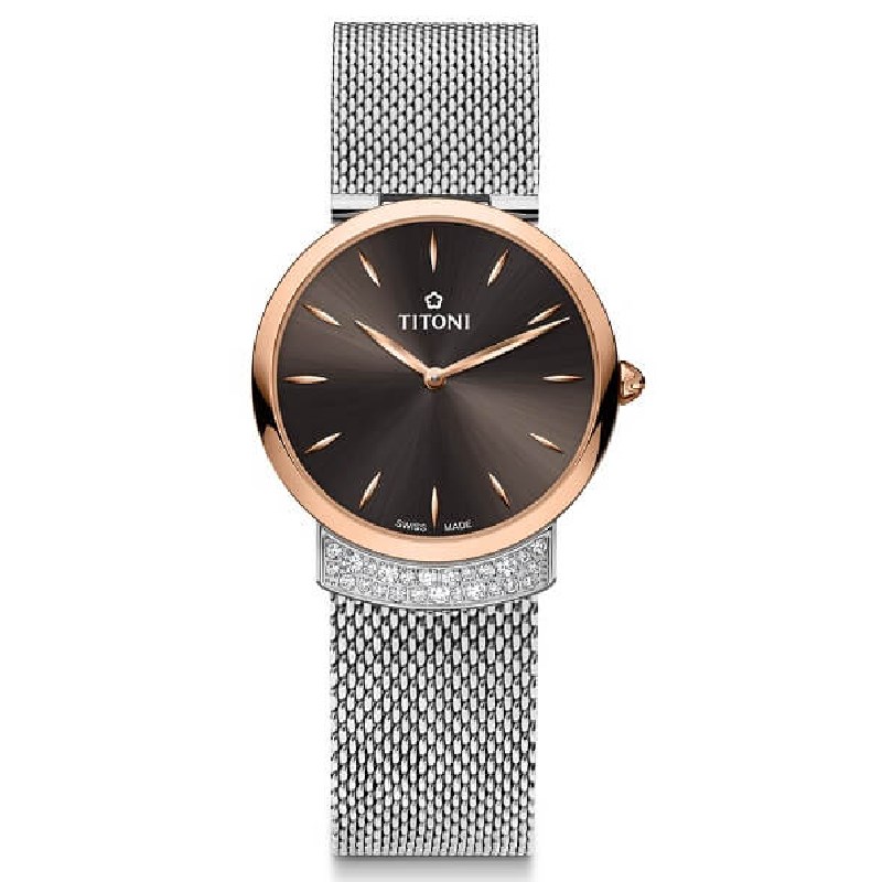 TITONI 瑞士梅花錶 - MADEMOISELLE 優雅伊人系列 - TQ 42912 SRG-592 - 32mm