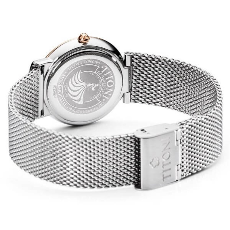 TITONI 瑞士梅花錶 - MADEMOISELLE 優雅伊人系列 - TQ 42912 SRG-592 - 32mm