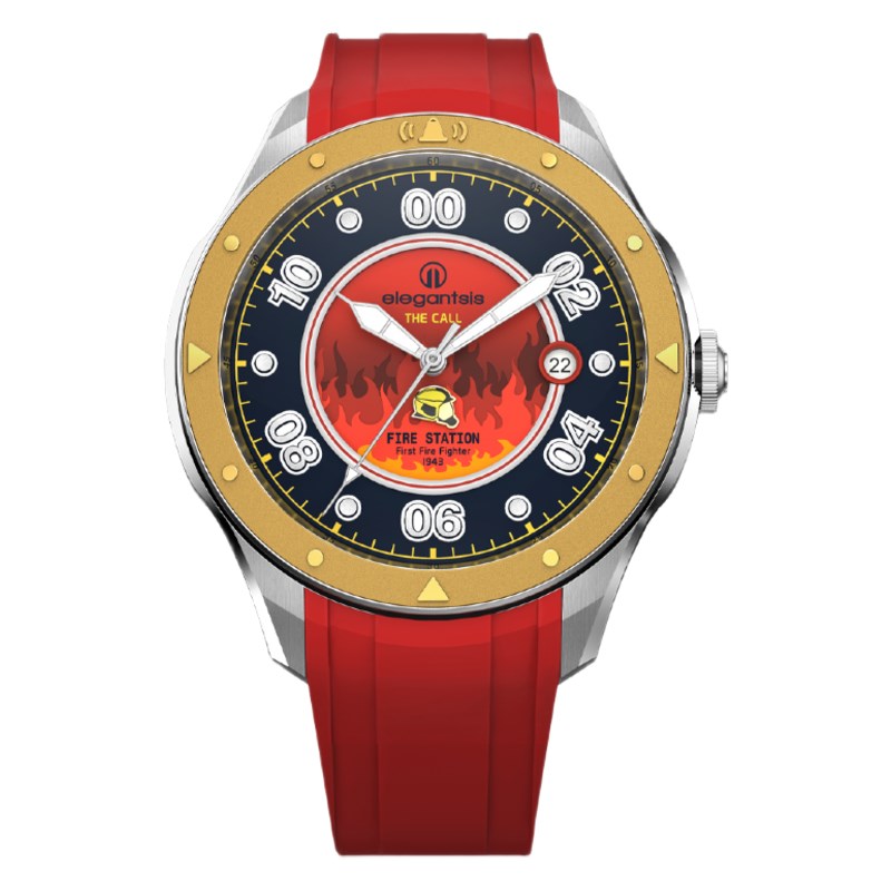 elegantsis 愛樂時-軍事系列-消防特別限定款-ELJT44AS-FIREMAN-44MM