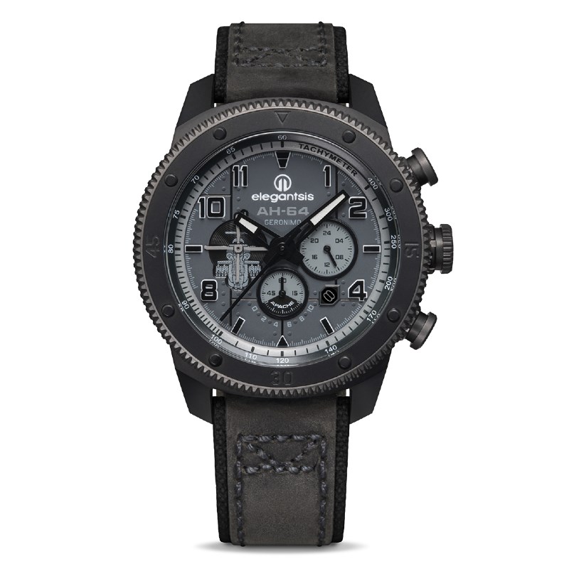 elegantsis 愛樂時-軍事系列-AH-64阿帕契直升機腕錶-阿帕契(灰色)-ELJX48MQS-AH64-OG02LC-45.5MM