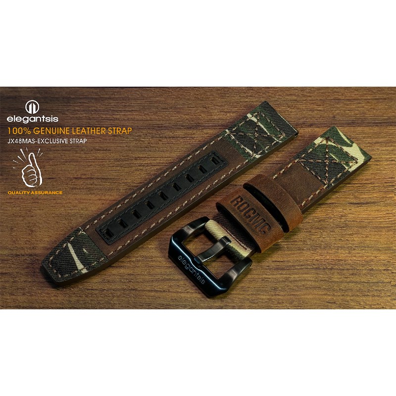 elegantsis 愛樂時-軍事系列-海軍陸戰隊75週年紀念版-海軍陸戰隊第三代皮錶帶- ZJX48MQS-ROCMC 75 B BAND