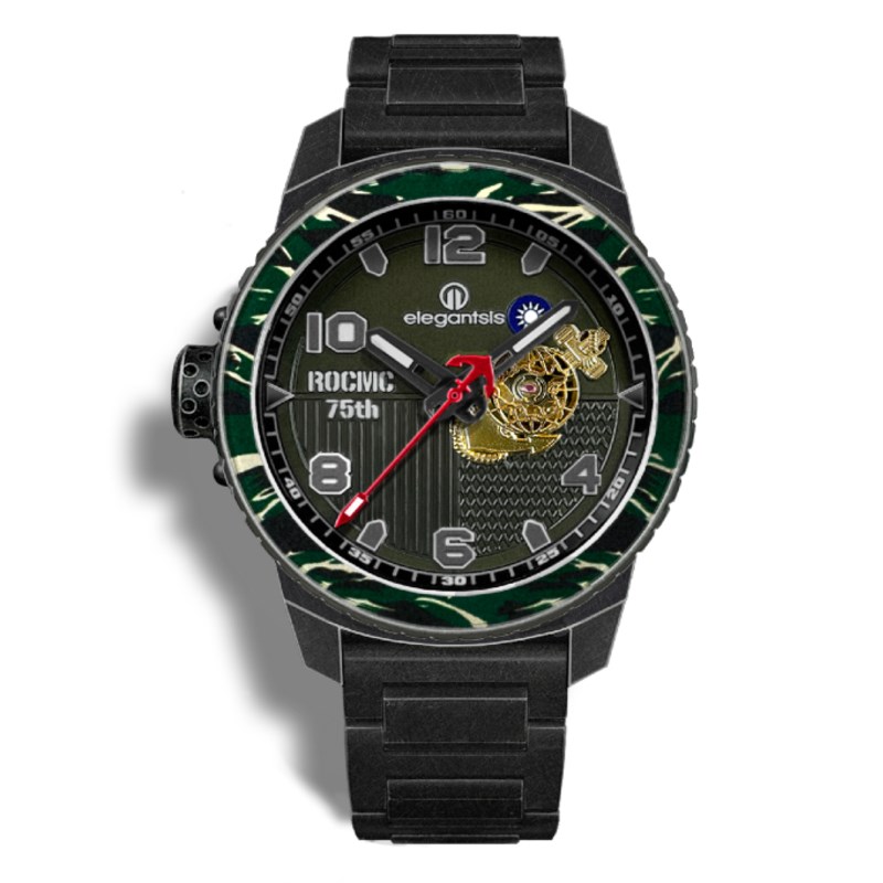 elegantsis 愛樂時-軍事系列-海軍陸戰隊75週年紀念版-海軍陸戰隊第三代(自動機械錶)-ELJX48MAS-ROCMC 75BK-45MM