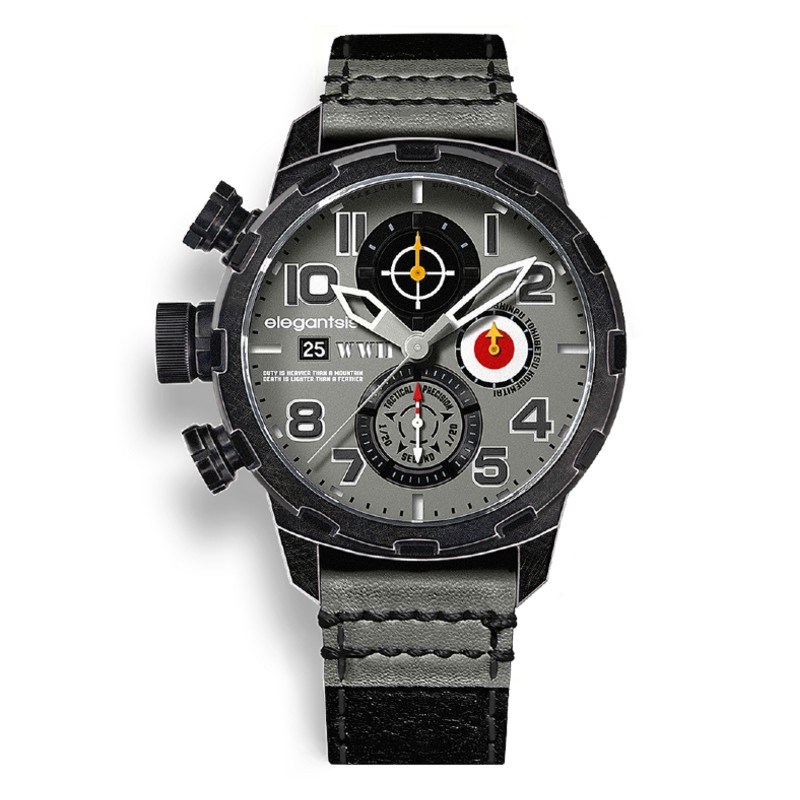 elegantsis 愛樂時-軍事系列-JF48WWII-收藏家腕錶-日本-ELJF48QS-6B05LC-48MM