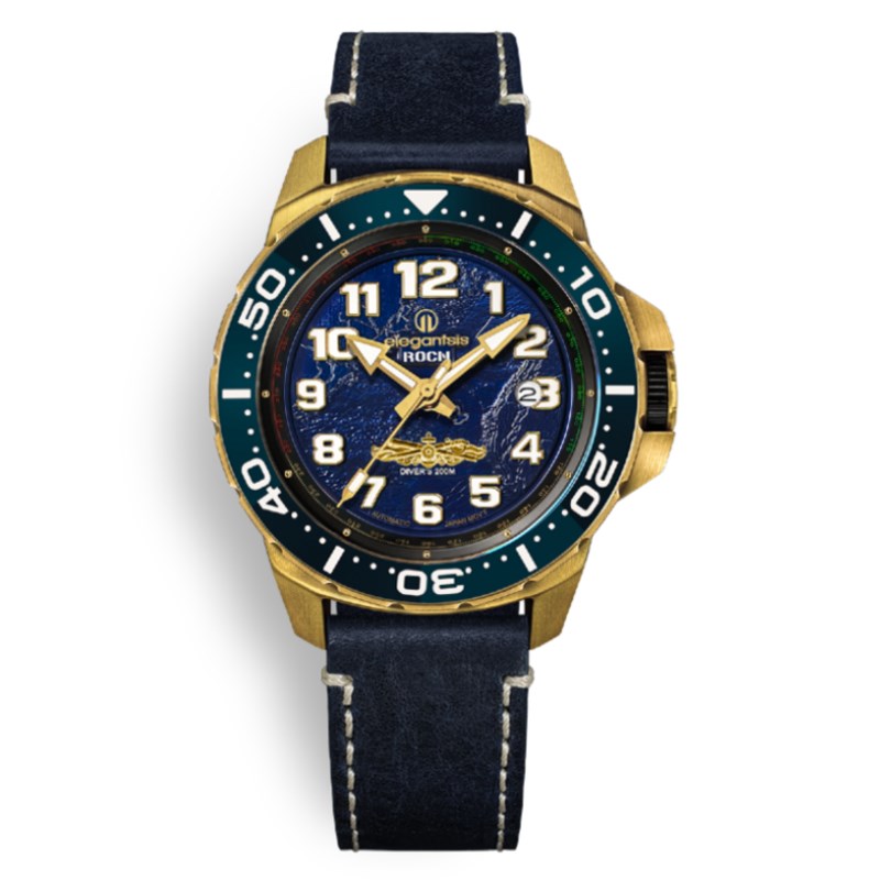 elegantsis 愛樂時-軍事系列-海軍艦隊2.0-九二海戰-航行值更官特別限定款-ELJX48MAS-ROCN-NU01LC-45.5MM