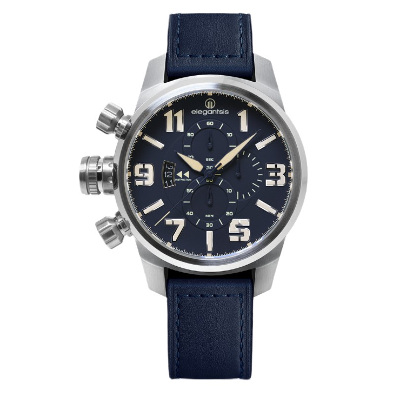 elegantsis 愛樂時-軍事系列-JF48QS-陸海空-海軍藍-ELJF48QS-OU06LC-48MM