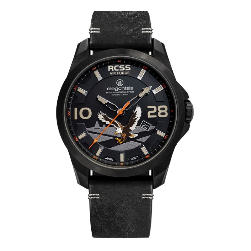 elegantsis 愛樂時-軍事系列-空軍松山基地指揮部限量機械腕錶-愛樂時官方網站限定-ELJO65AS-RCSS-47.5MM