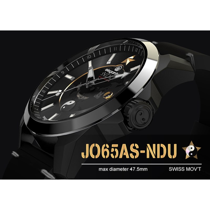 elegantsis 愛樂時-軍事系列-國防大學戰爭學院限量機械腕錶-愛樂時官方網站限定-ELJO65AS-NDU-47.5MM