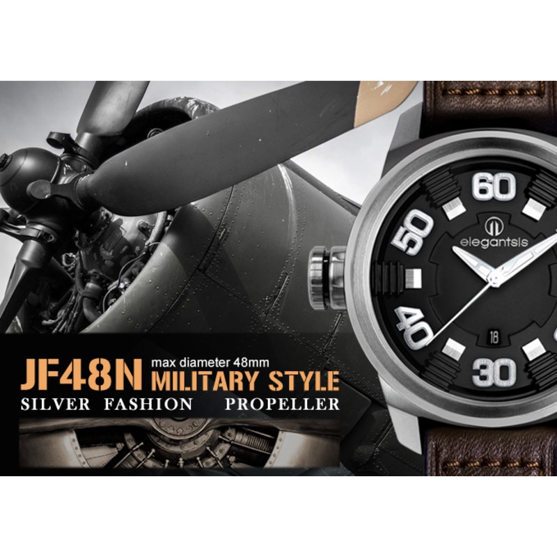 elegantsis 愛樂時-軍事系列-JF48N-ELJF48N-2B01LC-48MM