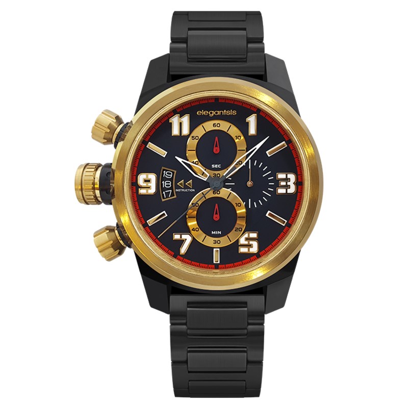 elegantsis 愛樂時-軍事系列-JF48K / KS對錶系列-ELJF48KS-OB01MA-43MM