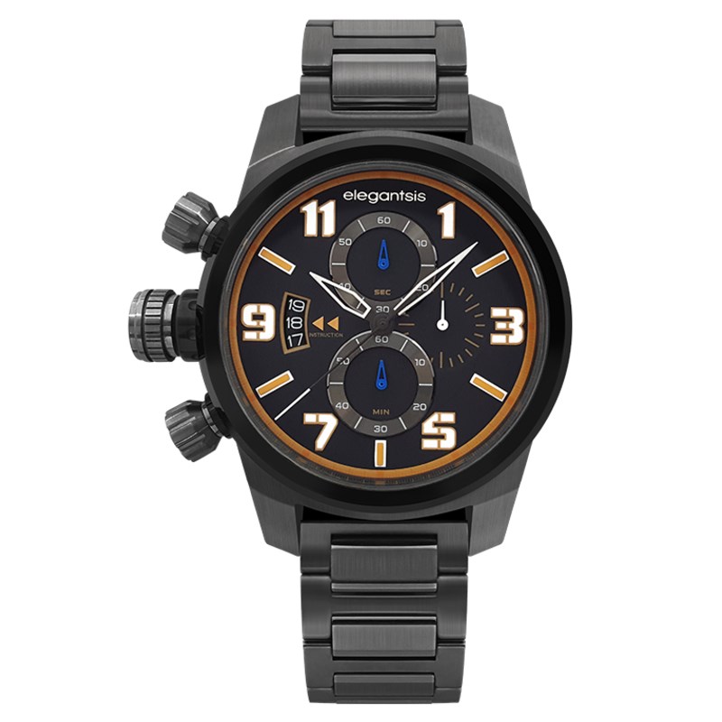 elegantsis 愛樂時-軍事系列-JF48K / KS對錶系列-ELJF48KS-OB05MA-43MM