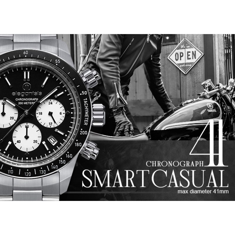 elegantsis 愛樂時-中性系列-JT41QS Black Or White-Black-ELJT41QS-VB01MA-41MM