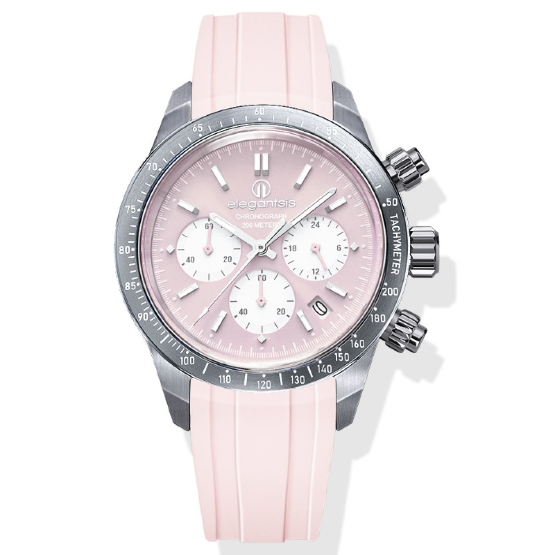 elegantsis 愛樂時-中性系列-JT41QS-馬卡龍色系女錶-Pink-ELJT41QS-VP04LC-41MM