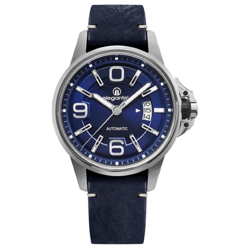 elegantsis 愛樂時-中性系列-JT55A-復古潮流機械腕錶-ELJT55A-NU02LC-44MM