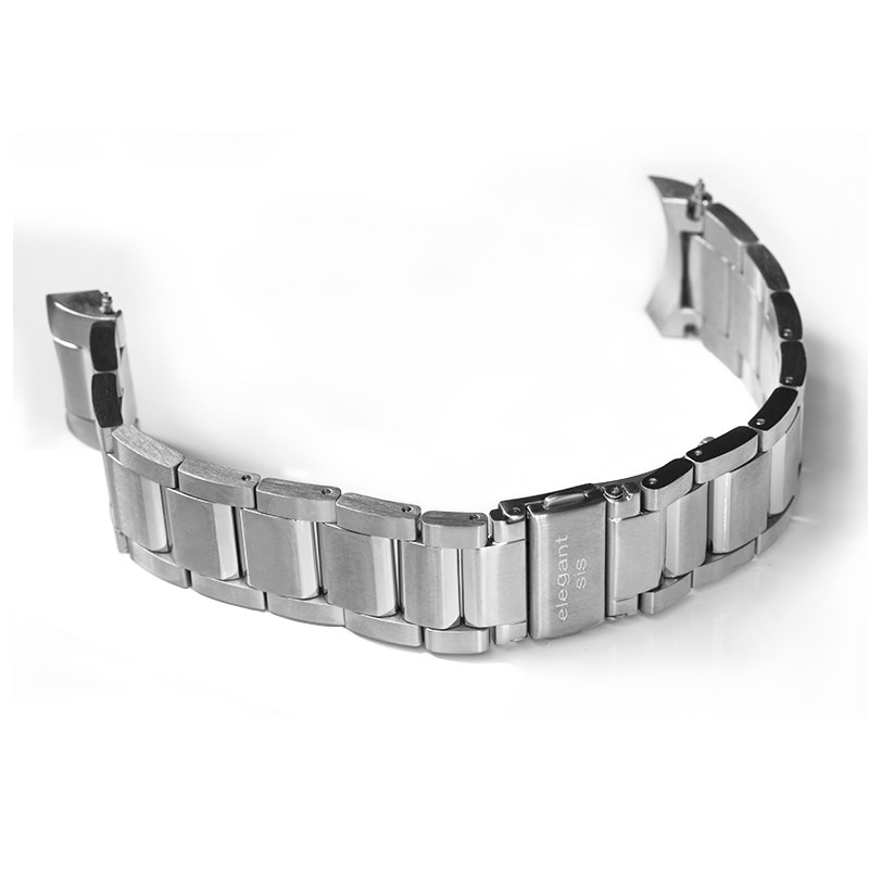elegantsis 愛樂時-原廠配件-不銹鋼腕帶-42R系列鋼錶帶-鋼色拉砂樣式-拉砂鋼42R SERIS - 錶帶寬24mm