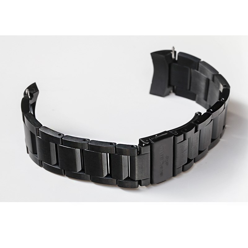 elegantsis 愛樂時-原廠配件-不銹鋼腕帶-42R系列鋼錶帶-黑色拉砂樣式-拉砂黑42R SERIS - 錶帶寬24mm