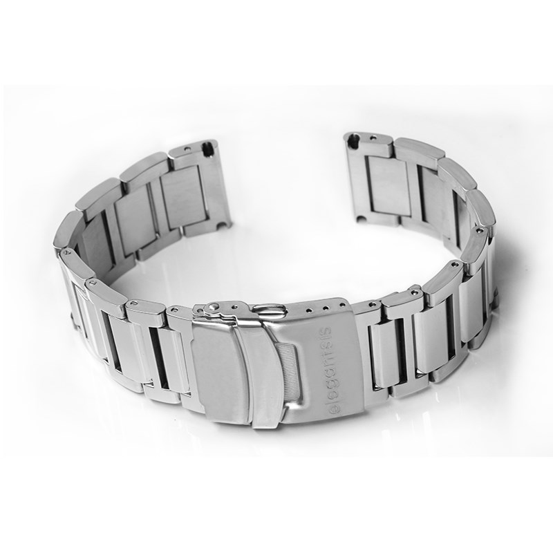 elegantsis 愛樂時-原廠配件-不銹鋼腕帶-48s系列鋼錶帶-鋼色拋光樣式-拋光鋼帶 48s SERIS - 錶帶寬22mm