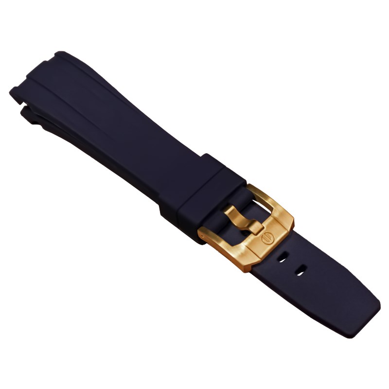 elegantsis 愛樂時-原廠配件-20mm/22mm 膠錶帶-矽膠錶帶-ELJO43-ROCS-22mm矽膠錶帶-藍色銅扣