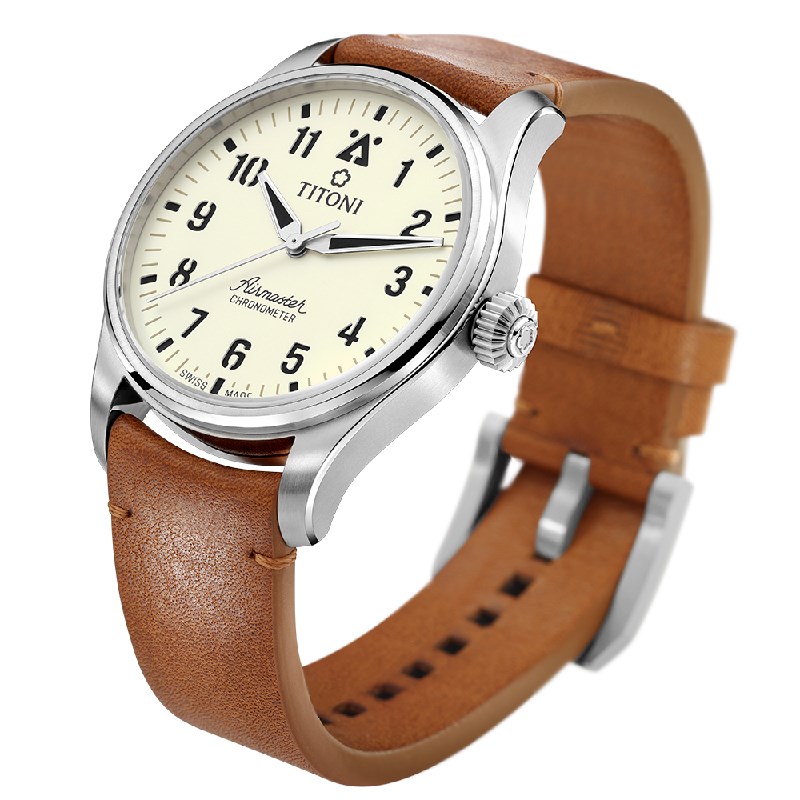 TITONI 瑞士梅花錶-AIRMASTER空中霸王系列 -73906 T-ST-724-43mm