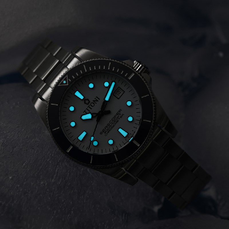 TITONI 瑞士梅花錶 - SEASCOPER海洋探索 - 83300 S-BE-718 - 42mm