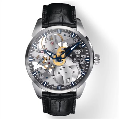 TISSOT天梭-T-Complication Squelette 經典系列-T0704051641100-43mm