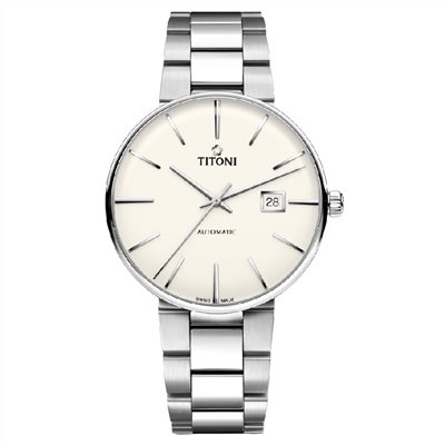 TITONI 瑞士梅花錶-AIRMASTER空中霸王系列 - 83627 S-606 - 42mm
