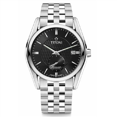 TITONI 瑞士梅花錶-AIRMASTER空中霸王系列 - 83709 S-501 - 40mm