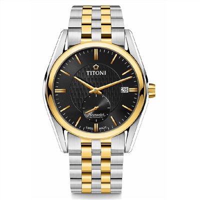 TITONI 瑞士梅花錶-AIRMASTER空中霸王系列 - 83709 SY-501 - 40mm