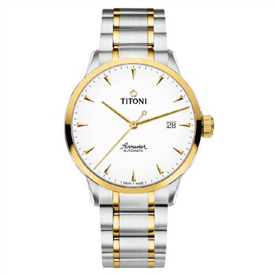 TITONI 瑞士梅花錶-AIRMASTER空中霸王系列 - 83733 SY-583 - 40mm