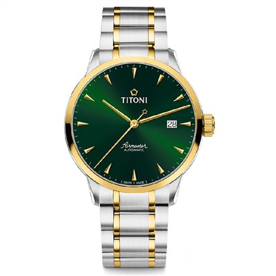 TITONI 瑞士梅花錶-AIRMASTER空中霸王系列 - 83733 SY-673 - 40mm