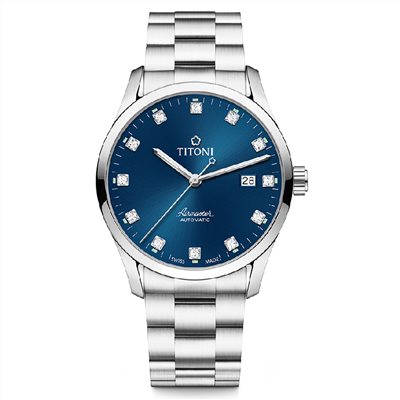 TITONI 瑞士梅花錶-AIRMASTER空中霸王系列 - 83743 S-656 - 39mm