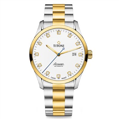 TITONI 瑞士梅花錶-AIRMASTER空中霸王系列 - 83743 SY-582 - 39mm