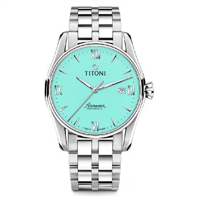TITONI 瑞士梅花錶-AIRMASTER空中霸王系列 - 83908 S-691 - 40mm