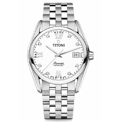 TITONI 瑞士梅花錶-AIRMASTER空中霸王系列 - 83909 S-063 - 38.5mm