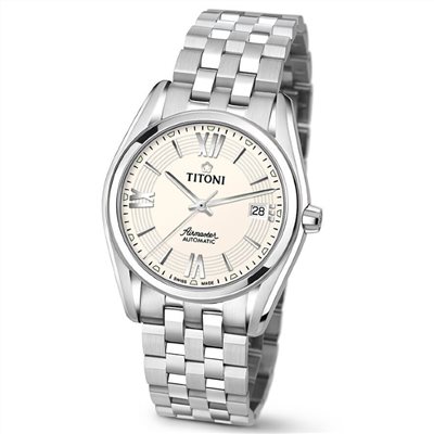 TITONI 瑞士梅花錶-AIRMASTER空中霸王系列 - 83909 S-342 - 38.5mm