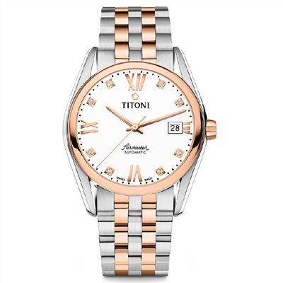 TITONI 瑞士梅花錶-AIRMASTER空中霸王系列 - 83909 SRG-063 - 38.5mm
